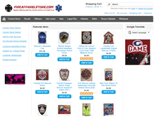 Tablet Screenshot of firefighterapparelstore.com